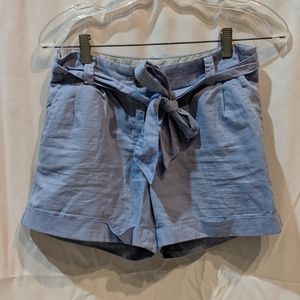Light blue high waist shorts